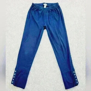 ✨️Collections Etc. Woman's Buttoned Cinch Ankle Legging Pants✨️
